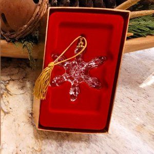 Gorham Crystal Snowflake Christmas Ornament